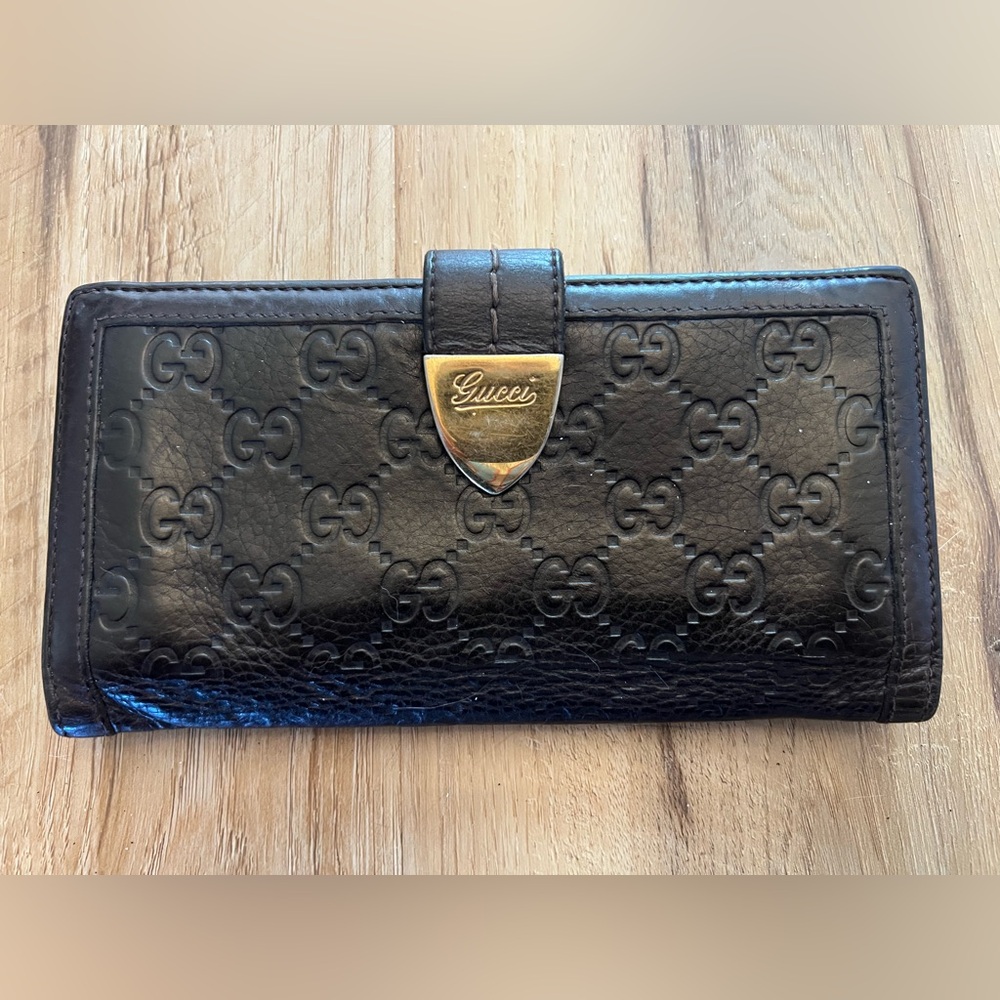 Gucci Dark Brown Leather Wallet